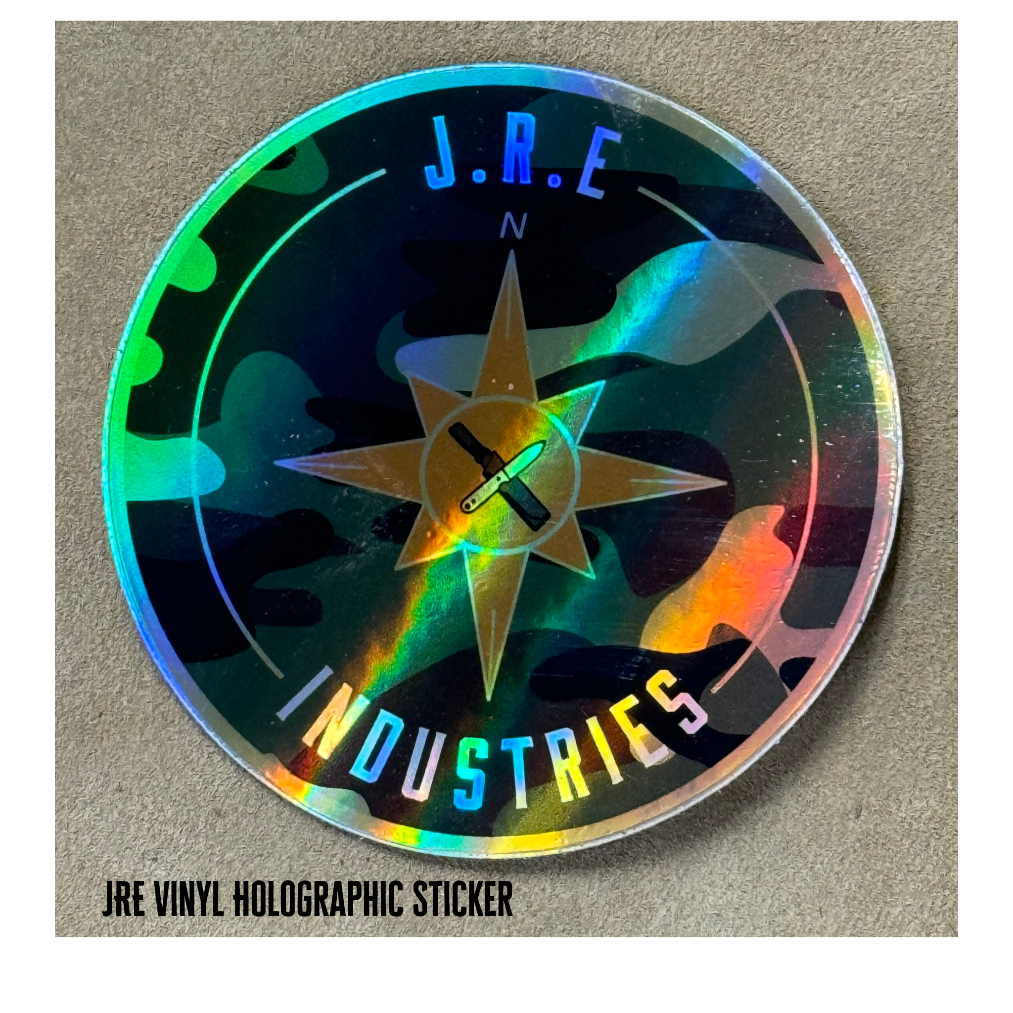JRE Vinyl Holographic Sticker